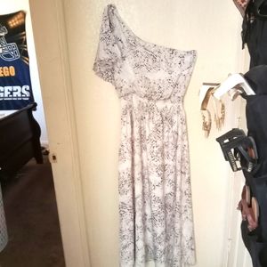 Long one shoulder dress